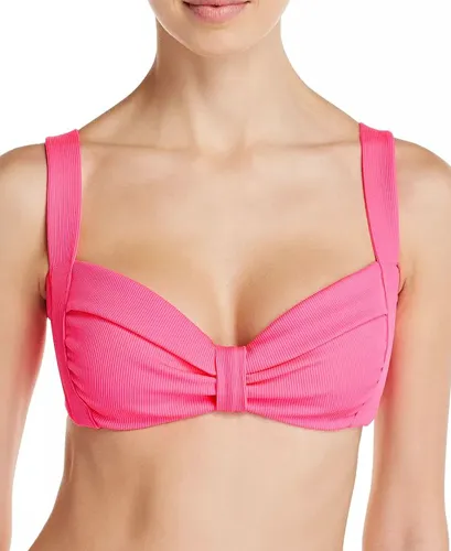 Pleated Bow Bikini Top