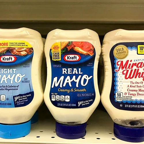 bottles of mayo