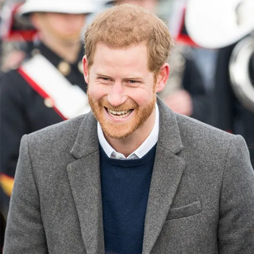 Prince Harry making a stylish appearance at a high-profile event.