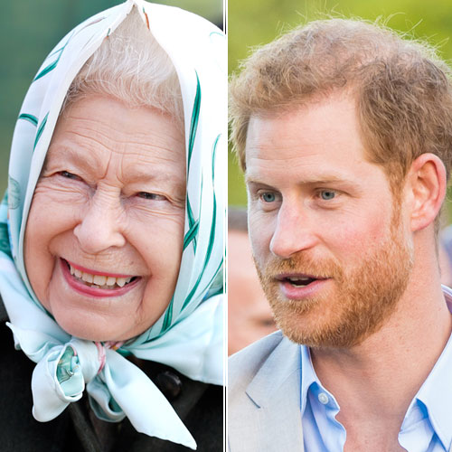 Queen Elizabeth II and Prince Harry