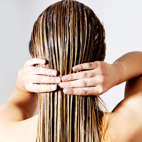 woman with wet hair