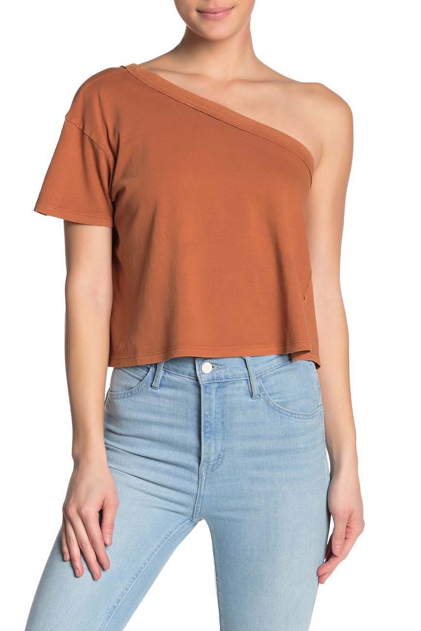 Free People One Shoulder T-Shirt