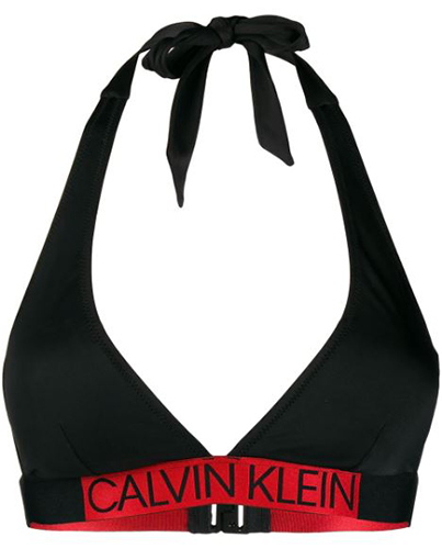 Logo Printed Bikini Top