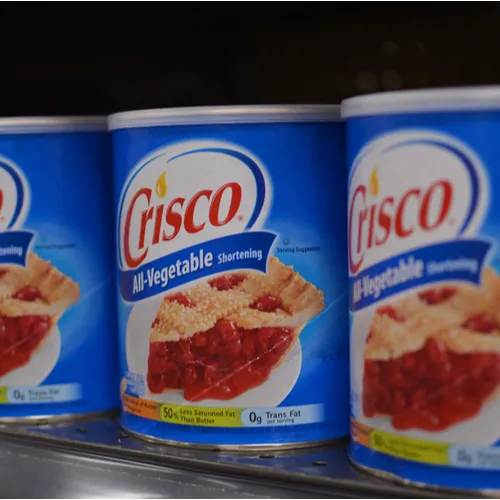 Crisco cooking oil in a kitchen setting