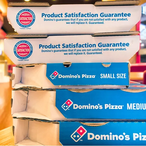 domino's pizza boxes