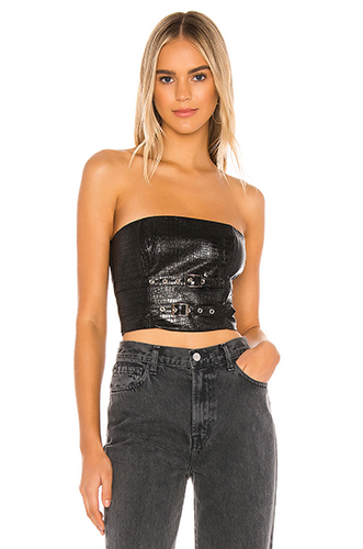 Strapless Buckle Top