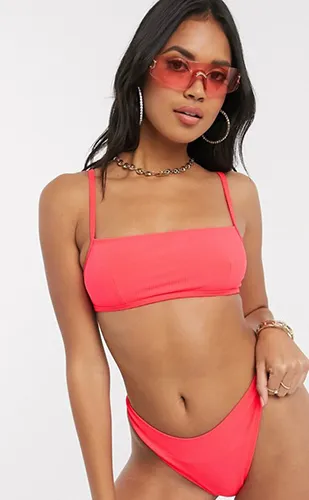 Bandeau Crop Bikini Top