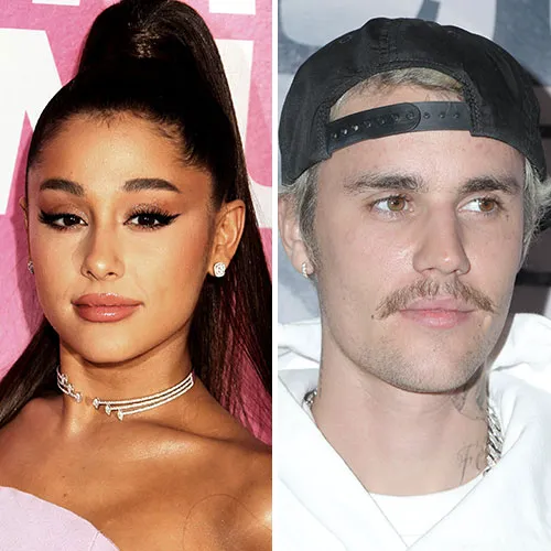 Ariana Grande and Justin Bieber together in a promotional image