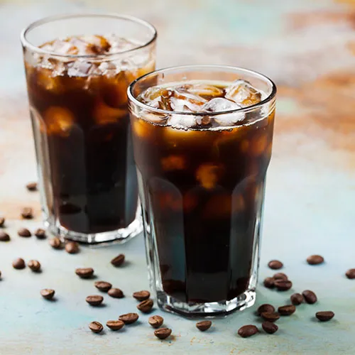 iced black coffee