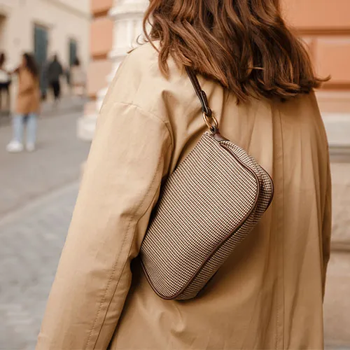 Stylish COVID purse designed for safety and fashion.