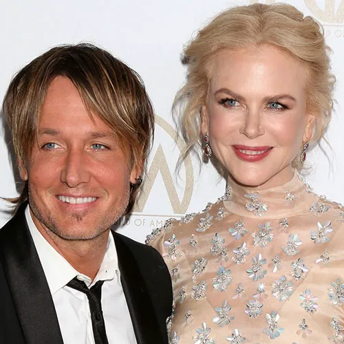 Nicole Kidman and Keith Urban sharing a candid moment together.