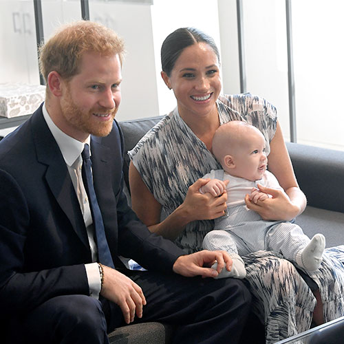 Prince Harry and Meghan Markle with thier son Archie