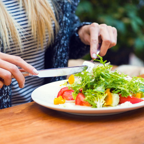 woman in restaurant