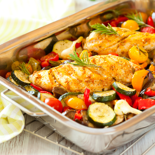 chicken and vegetables