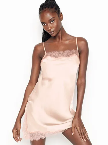 Satin & Lace Slip Dress