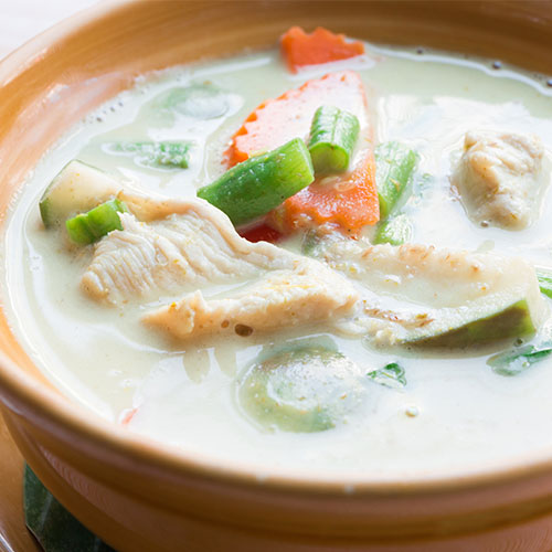 Thai Slow Cooker Chicken and Wild Rice Soup