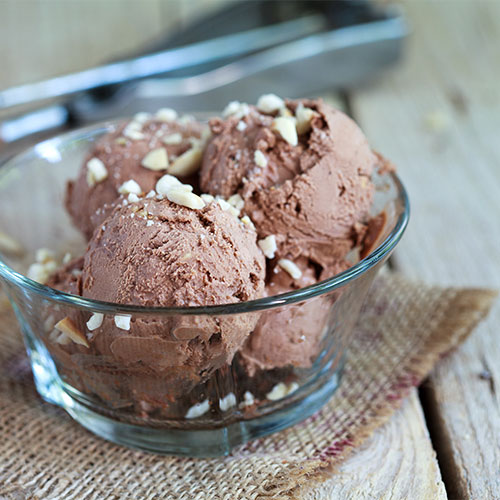ice cream in bowl