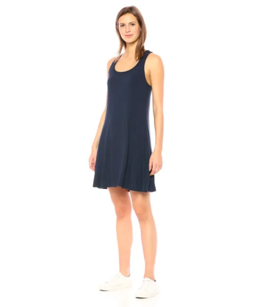 Flowing jersey swing dress perfect for summer outings