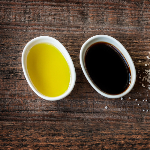 olive oil and balsamic