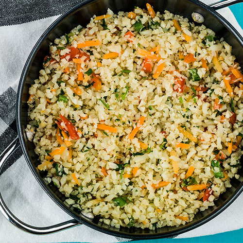 Chinese Cauliflower Fried Rice Casserole