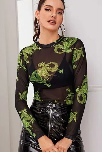 Mesh Top Without Bra