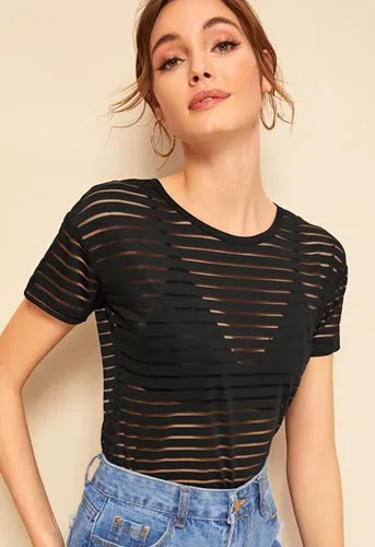Sheer Mesh Top