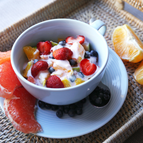 yogurt and fruit