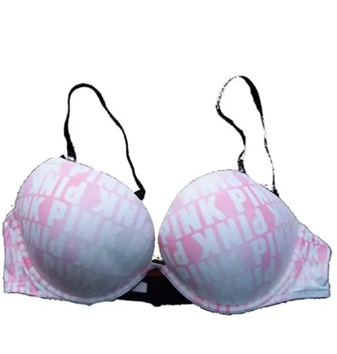 Push-Up Bra Ombre Pink Logo