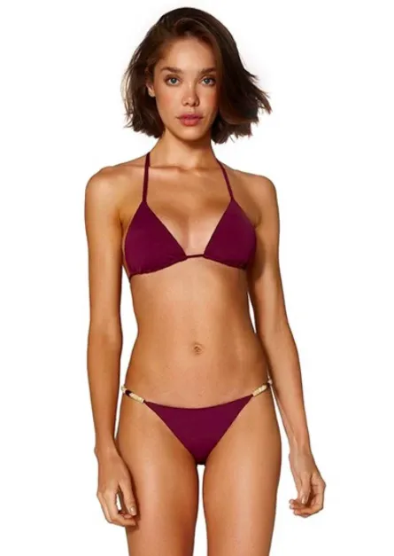 Stylish Bondi sliding triangle bikini top in vibrant colors