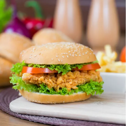 Classic McDonald's chicken sandwich ready to be enjoyed