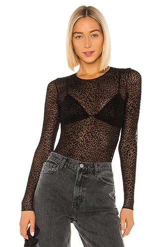 Mesh Leopard Tee