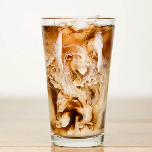 iced coffee with cream