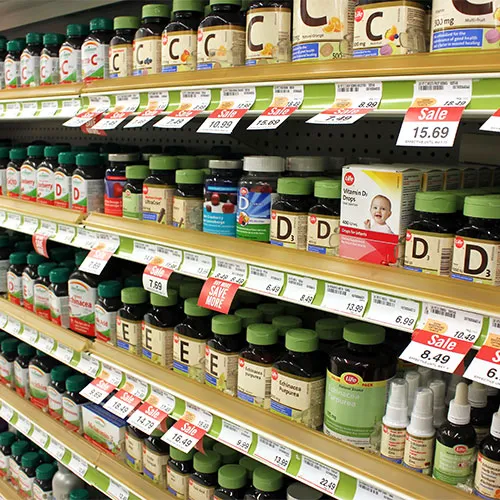 vitamin bottles