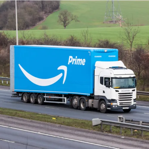"Amazon delivery truck"