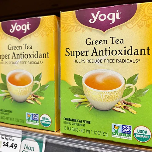 green tea bags