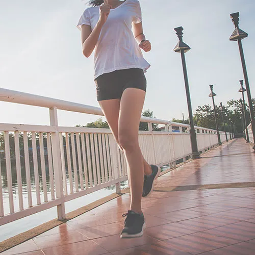 woman running