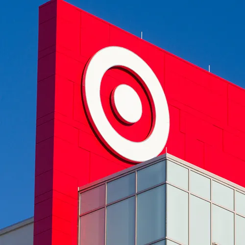 Interior view of a Target store