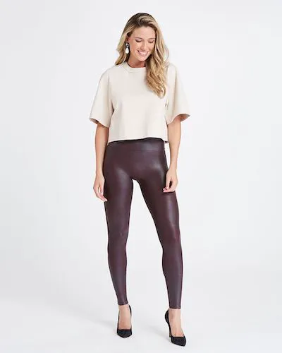 best selling faux leather spanx leggings on sale
