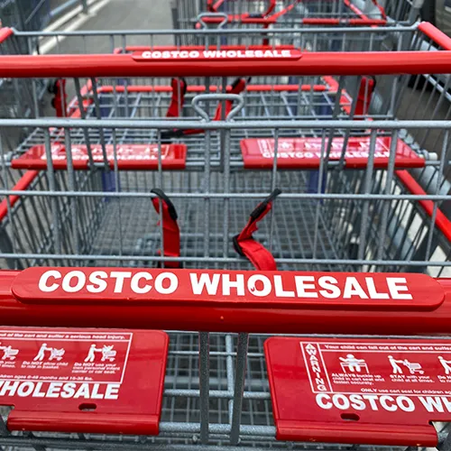 Costco store exterior showcasing bulk shopping options.