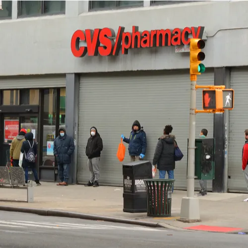 "CVS COVID vaccine signage"