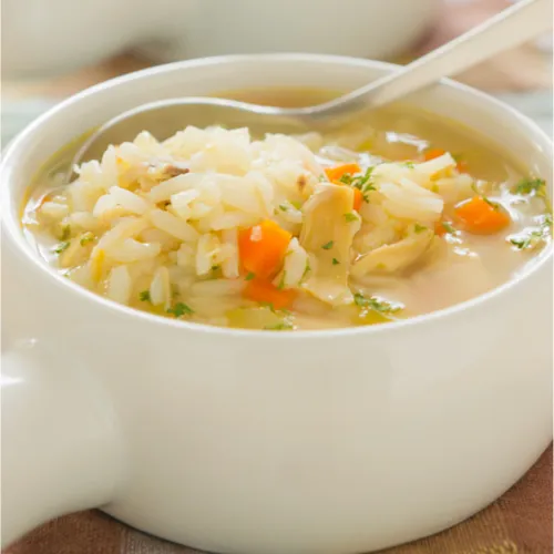 chicken rice soup