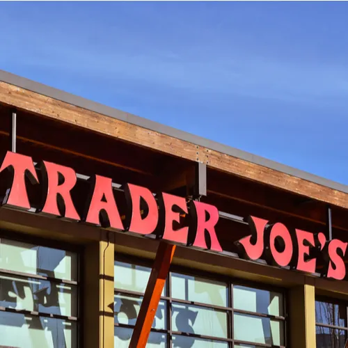 A variety of popular Trader Joe's items showcased.
