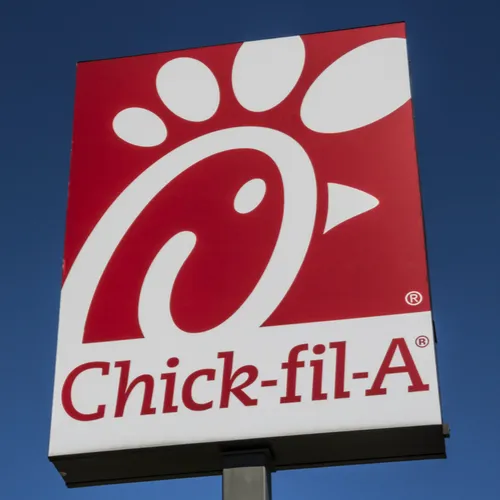 Delicious Chick-fil-A restaurant exterior view.