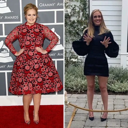 Adele's remarkable before and after weight loss journey