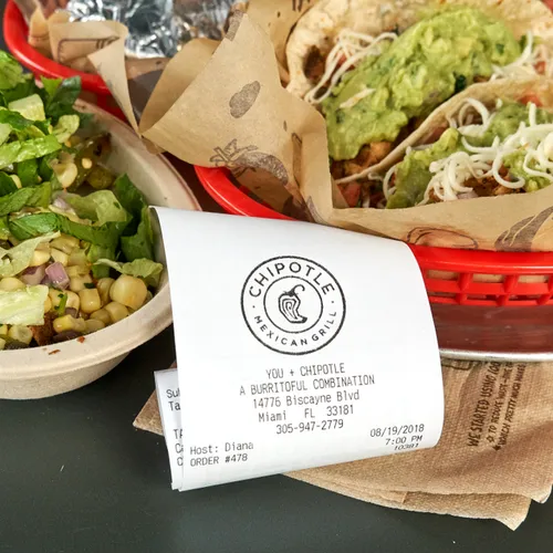 "Another Chipotle meal presentation"