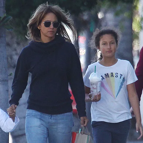 "Halle Berry smiling during an interview"