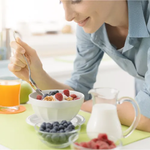 Fresh fruits and vegetables for a balanced diet
