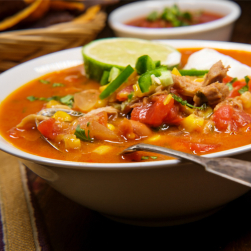 chicken fajita soup