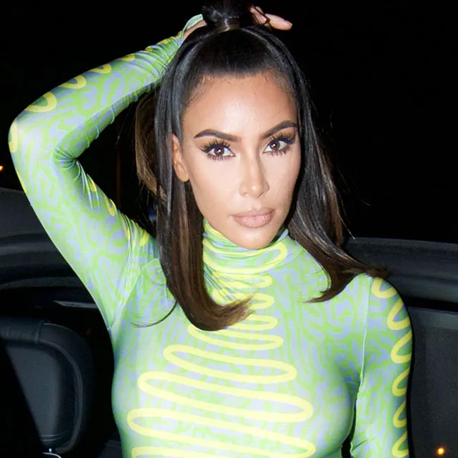 Kim Kardashian in a stunning dress on the red carpet.