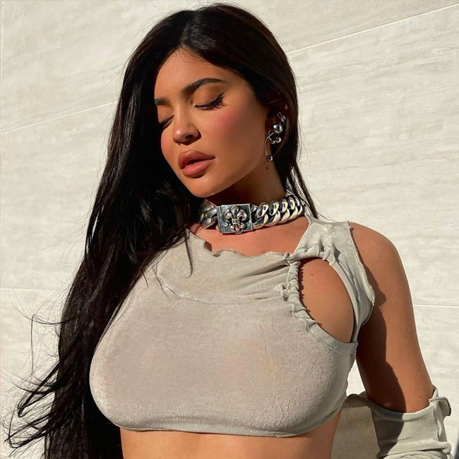 Kylie Jenner's Boobs Are Practically Falling Out Of This Skintight